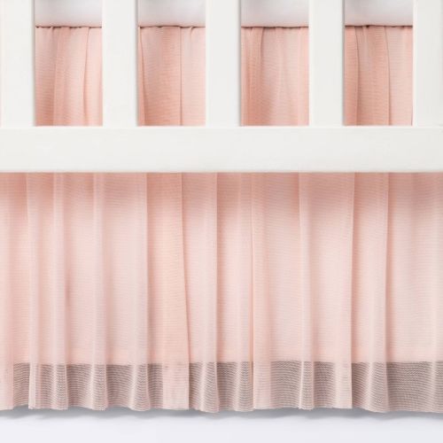 Crib Skirt Tulle - Cloud Island™ Light Pink