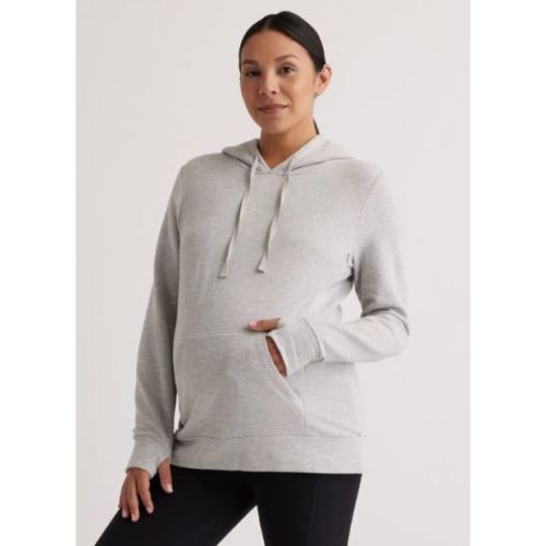 Quince SuperSoft Fleece Maternity & Nursing Hoodie