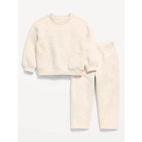 Bounce Fleece Crew-Neck and Sweatpants Set for Toddler Girls