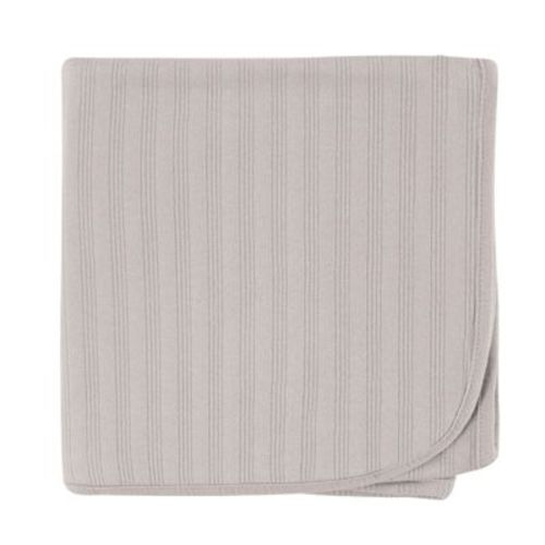 Touched By Nature Baby Organic Cotton Swaddle, Receiving And Multi-purpose Blanket, Gray, One Size