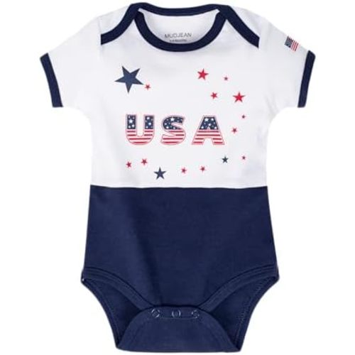 Baby Girls Boys Soccer Bodysuit Newborn Onesie Breathable Soft Short Sleeve Outfit Infant Toddler Kids 0-24Months