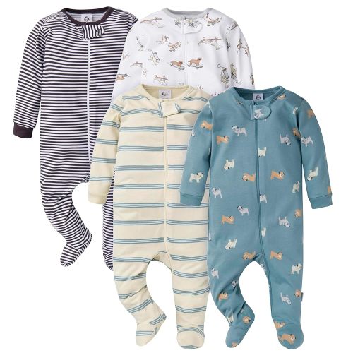 Gerber Baby Boys 4 Pack Sleep 'N Play Footie