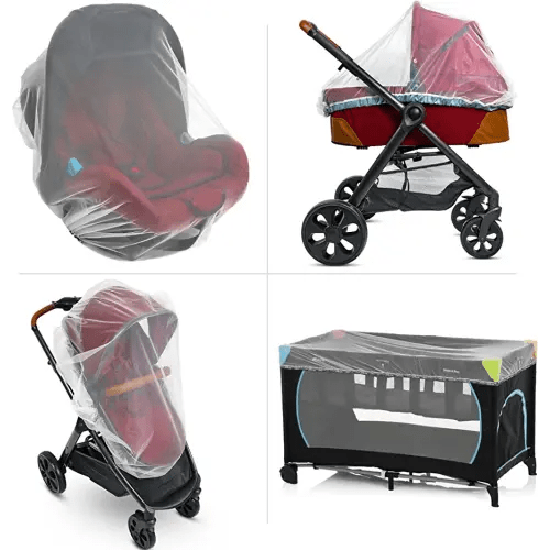 Baby Mosquito Net for Stroller, Carrier & Bassinet – Elastic Drawstring for Snug Fit Netting - Infant Bug Net for Jogger, Car Seat & Pack N Play – 1000 Mesh Toddler Canopy & Gift Packaging