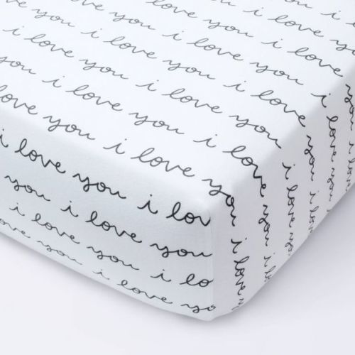 Cloud Island I Love You Fitted Crib Sheet