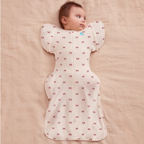 Swaddle Up™ Transition Bag 1.0 TOG Cotton Cream Bows
