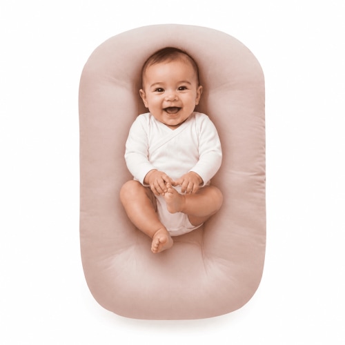 Baby Lounger For Infants Babies 0 12 Months ,Infant Support Cushion and Tummy Time Mat for Newborns,Portable Padded Floor Seat,29.5 x 17.7 x 3.5 in