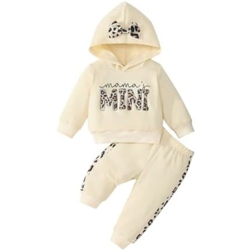 Infant Baby Girl Clothes Long Sleeve Hoodie Sweatshirt Pants Toddler Fall Winter Outfits Set
