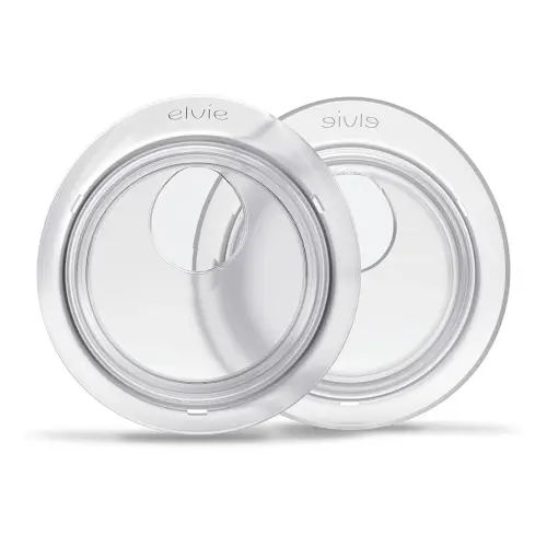 Elvie Catch Milk Collection Shells | Set of Two Discreet Leak-Protection Silicone Cups, Reuse Your Milk| Reusable Breast Shells Collect Up to 1oz | No More Wasted Milk or wasteful Breast Pads