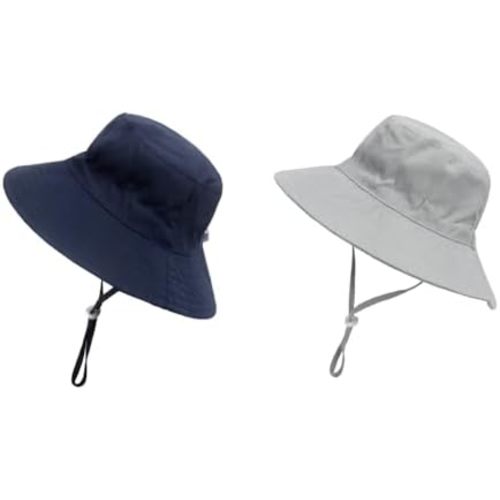 AJG Toddler Sun Hat Beach Bucket Hat for Kids Girls Boys Toddlers Boys Girls 0-7 Years