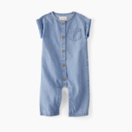 Carter's Little Planet Organic Cotton Denim Jumpsuit - Denim, 3 M