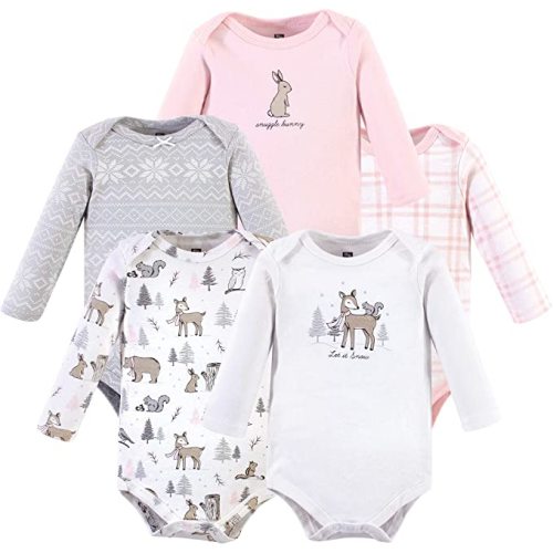 Amazon.com: Hudson Baby unisex-baby Cotton Long-sleeve Bodysuits: Clothing, Shoes & Jewelry