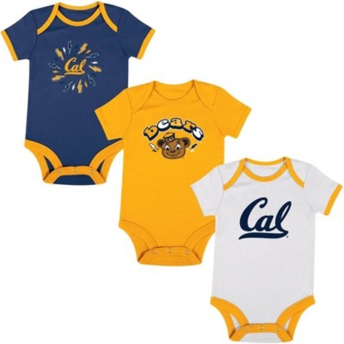 NCAA Cal Golden Bears Infant Boys' 3pk Bodysuit, Size: 6-9M