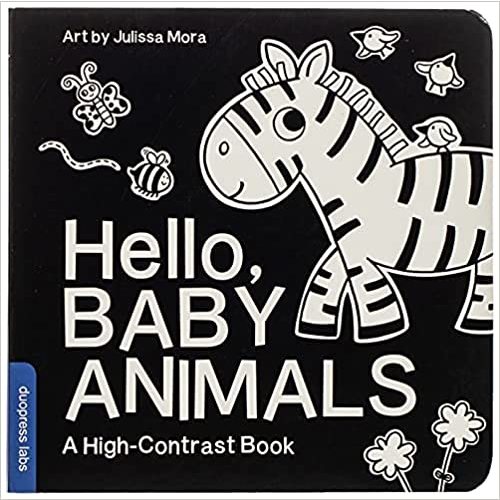 Hello, Baby Animals: A High-Contrast Book (High-Contrast Books)