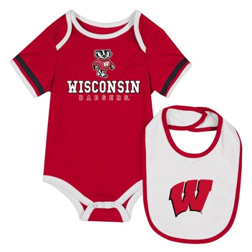 Wisconsin Badgers Colosseum Newborn & Infant Bodysuit & Bib Set - Red