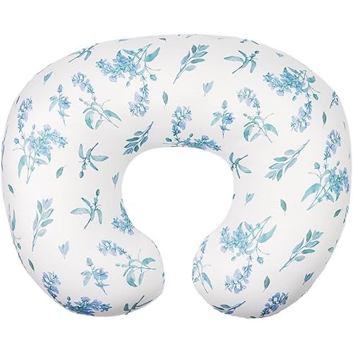 Nursing Pillow Cover, Soft Stretchy Removable Slipcover for Breastfeeding Pillows,Comfortable Nursing Pillow Case for Infant Baby Boys Girls Newborn,Green Sage