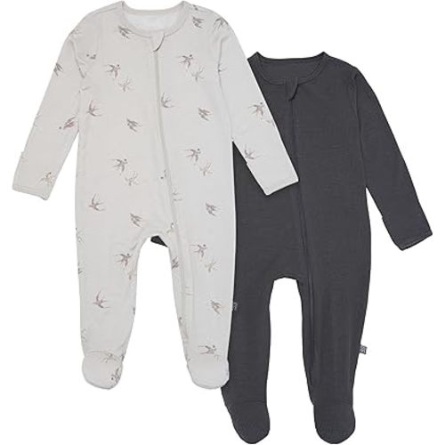 Modern Moments by Gerber Unisex Baby 2-Pack Sleep 'N Play with Mitten Cuffs