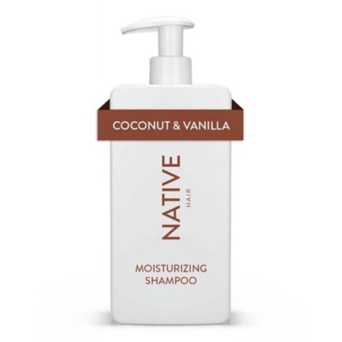 Native Moisturizing Shampoo, Coconut & Vanilla, Sulfate & Paraben Free, 16.5 oz