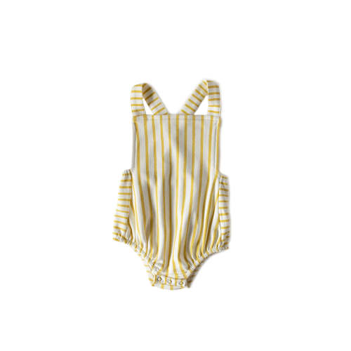 Criss Cross One Piece - Stripes Away Marigold