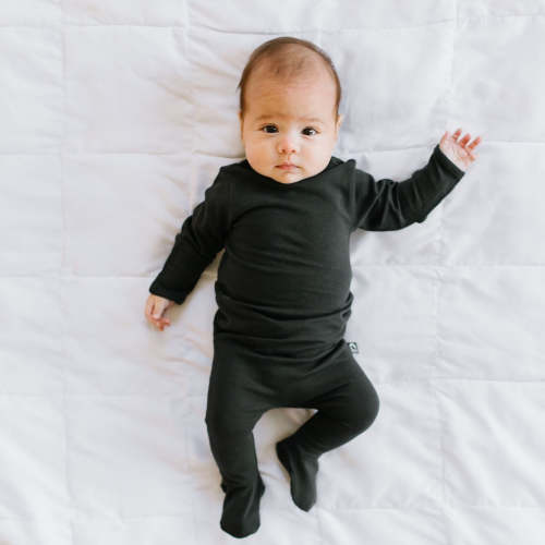 Essentials Peekabooty™ Rag Romper - 'Newborn Rag in Phantom'