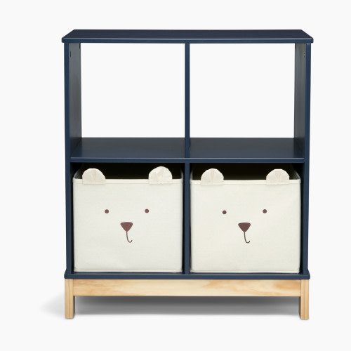 Delta Children babyGap Brannan Bear Bookcase with Bins - Navy