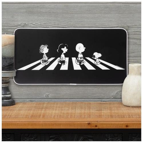 Peanuts On Abbey Road Wood Wall Decor