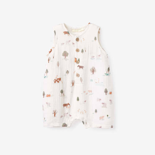 On the Farm Organic Muslin Shortall
– Elegant Baby