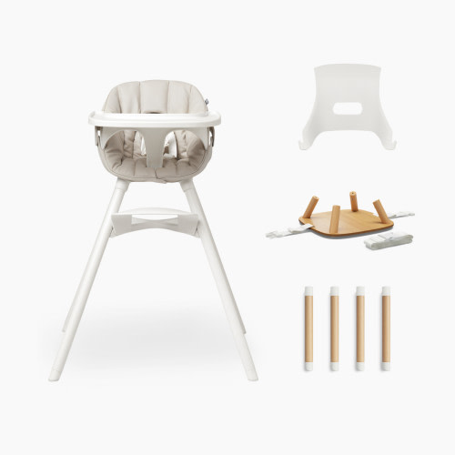 Lalo 3-in-1 High Chair Kit - Mono Coconut