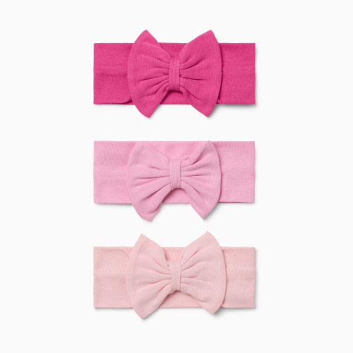 Small Story 3 Pack Headbands - Pink Range, 0-6 M