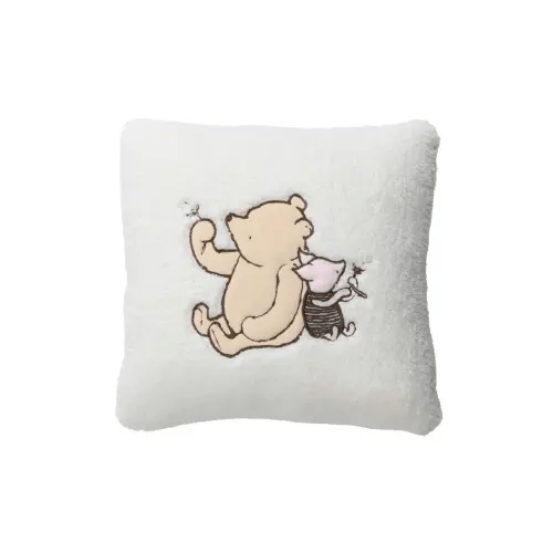 Storytime Pooh Soft Faux Shearling Nursery Throw Pillow