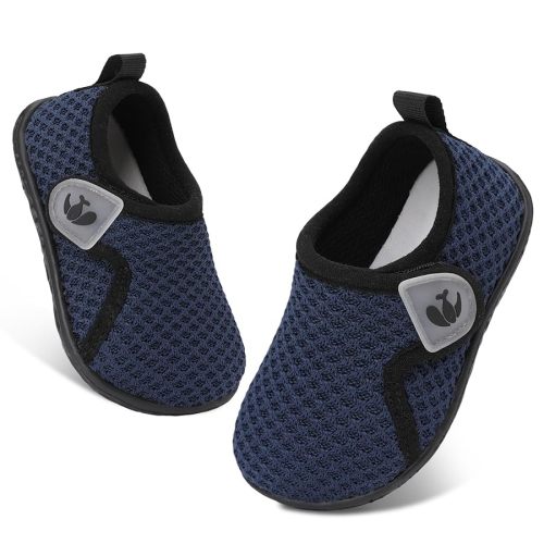 FEETCITY Baby Boys Girls First Walking Shoes Infant Sneakers Crib Shoes Breathable Lightweight Slip On Shoes