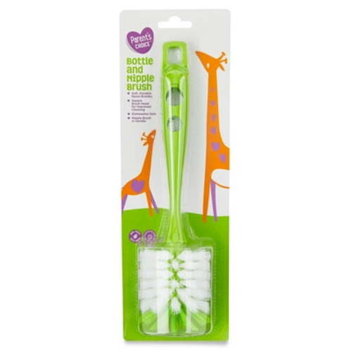 Parent's Choice Square Brush Head Bottle and Nipple Brush, 1ct