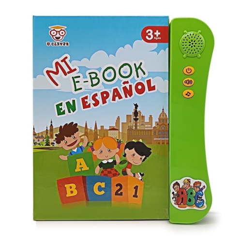 Sinifer Musical Interactive Busy Book Toys, Bilingual Spanish & English Talking Learning Toy, Preschool Educational Workbook