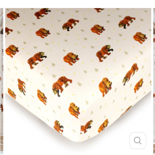Organic Crib Sheets in Brown Bear – L'ovedbaby