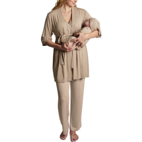 Analise During & After 5-Piece Maternity/Nursing Sleep Set, Medium