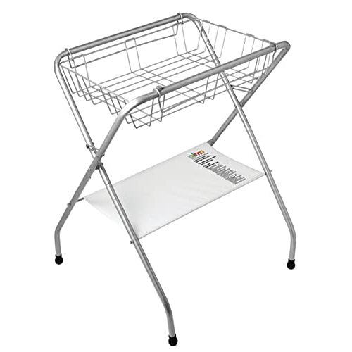Primo Folding Bath Stand, Silver Gray