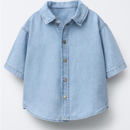 DENIM SHIRT - Light blue | ZARA United States