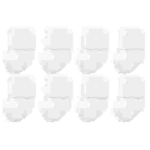 Luvable Friends Baby Unisex Cotton Terry Socks, Newborn Pack, White, 0-6 Months