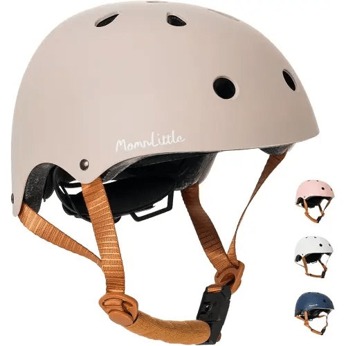 MomnLittle Kids Bike Helmet with Quick Pinch-Free Magnetic Buckle CPSC Certified Bike Helmet for Toddler Boys and Girls