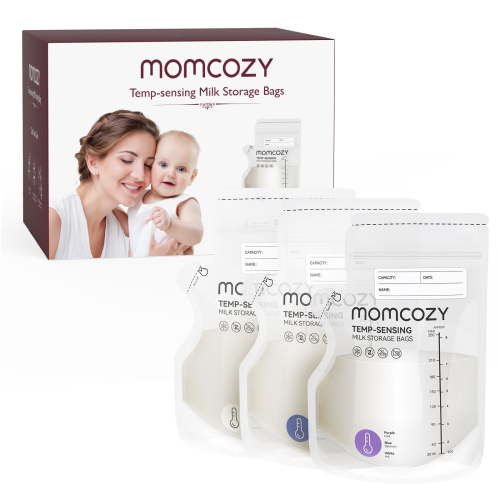 Momcozy Breast Milk Storaging Bag with Pour Spout, No Leak Presterilized for Freezer