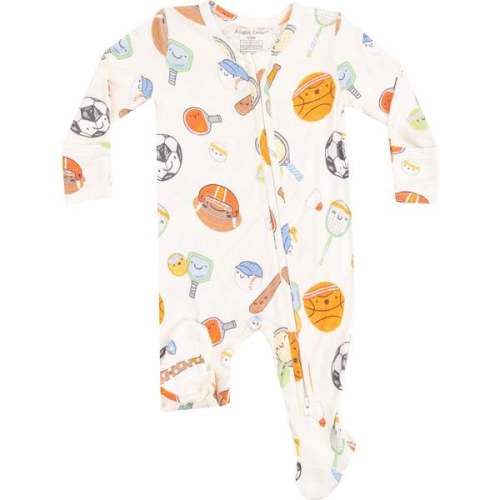2 Way Zipper Footie, Sports Ball Friends