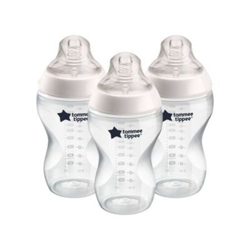 Tommee Tippee Closer To Nature 3pk Clear Feeding Bottle - 11oz