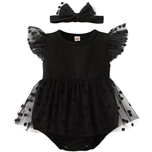 Baby Girl Clothes Cute Romper Lace Tutu Dress Newborn Girl Bodysuit Dress Outfits with Headband