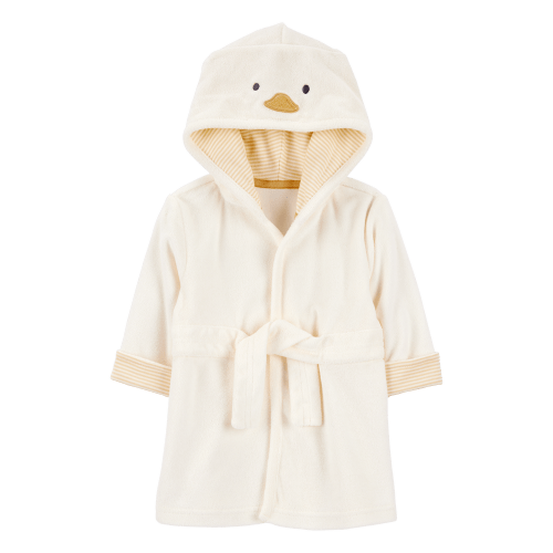 Ivory Baby Chick Hooded Terry Robe - Ivory