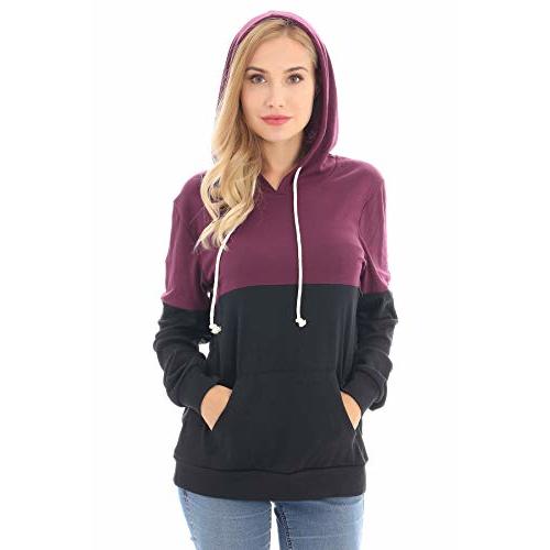 Bearsland Women's Maternity Breastfeeding Sweater Hoodie Nursing Sweatshirt with Pockets