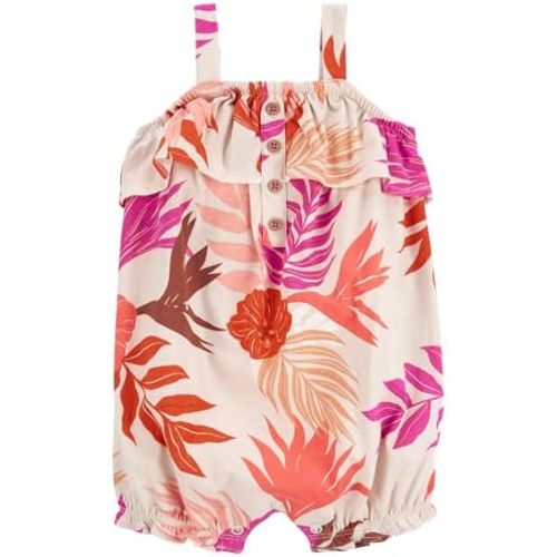 Carter's Baby Girls' Snap Up Cotton Romper