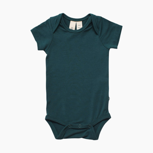 Kyte Baby Short Sleeve Bodysuit - Emerald, 0-3 Months