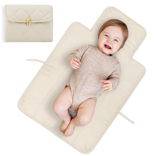 Portable Diaper Changing Pad - Soft and Easy to Clean Diaper Changing Mat for Babies - The Perfect Lightweight and Foldable Pad for Traveling