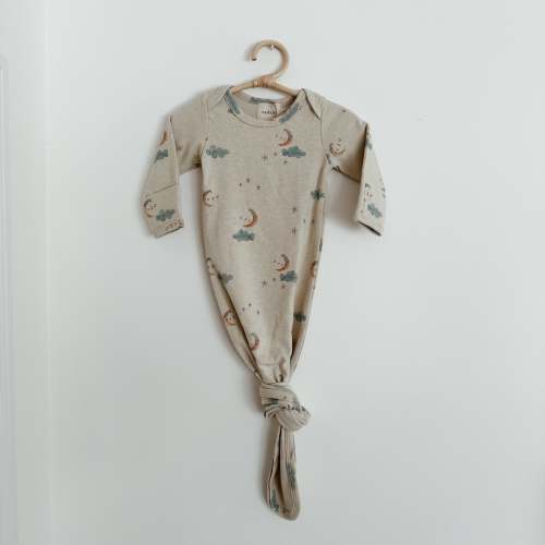 Knotted Sleep Sack Moon + Stars