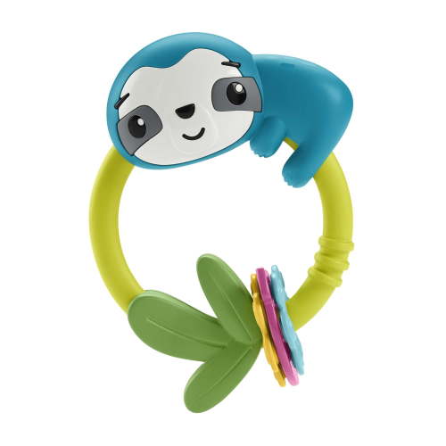 Fisher-Price Baby Sensory Toy with Fine Motor Activities for Newborns, Slide & Clack Sloth