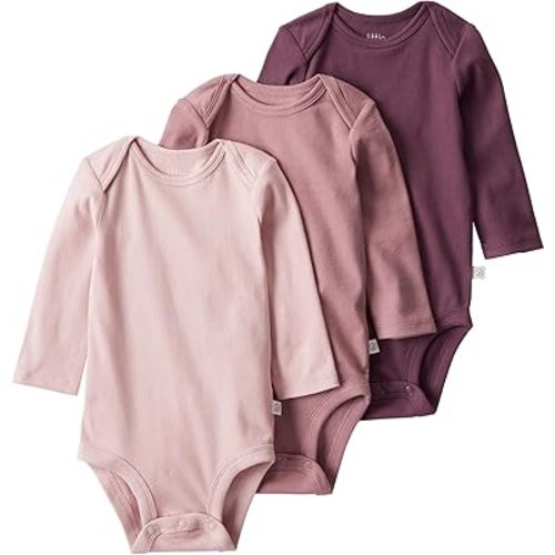 little planet by carter's unisex-baby 3-pack Long Sleeve Bodysuits Made With Organic Cotton